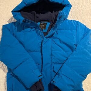 Blue Hooded All in Motion Puffer Jacket - never worn